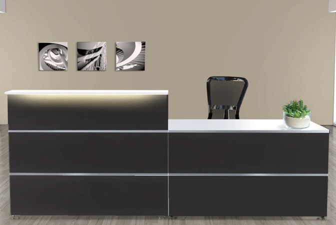 Empfangstheke Mono 7 | 108 x 275 x 92 cm (HxBxT)