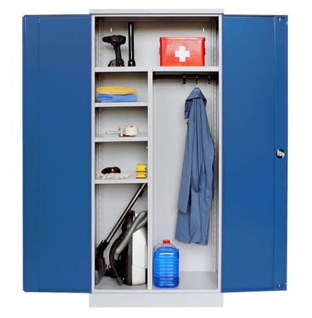 Mehrzweckschrank 195x92x42 GRAU/BLAU