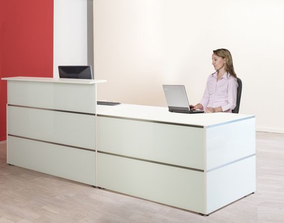 Empfangstresen Sicherheitsglas Sitztheke Rezeption Empfangstheke