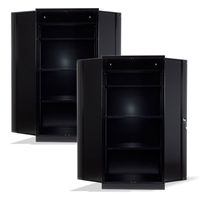 2 Stück XXL Werkzeugschränke | Werkstattschränke SCHWARZ