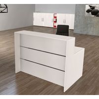 Lineartheke komplett weiß | 112 x 140 x 95 cm (HxBxT)