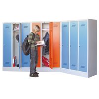 PAVOY Schülerspind mit 3 Abteilen 160x93x50 | große Farbauswahl