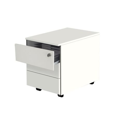 Rollcontainer mit 3 Schubladen und Materialschale | 54 x 42 x 60 cm (HxBxT)