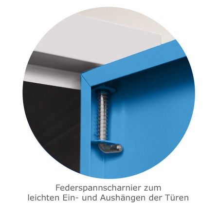 Scharnier aushängbare Tür Schwerlastschrank Schwerlastschrankregal Werkstattschrank