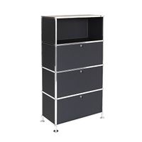 Büroregal | Aktenregal | Highboard 4 mit 3 Klapptüren