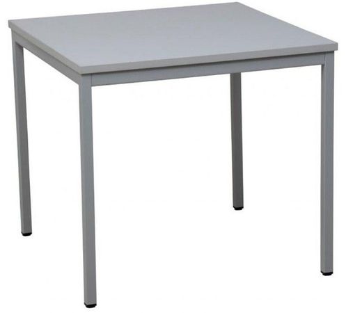 Chrombeine Tisch mit Buche-Dekor