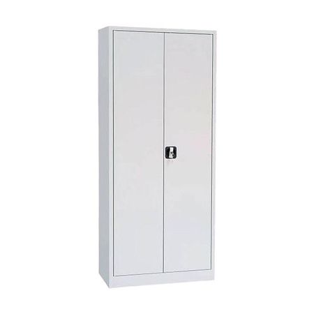 Aktenschrank verzinkt | Stahlschrank GRAU 180x80x38 vollverzinkte Fachböden