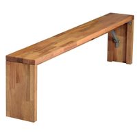 Klappbank | Sitzbank Eiche massiv  190 cm für Innen & Außen