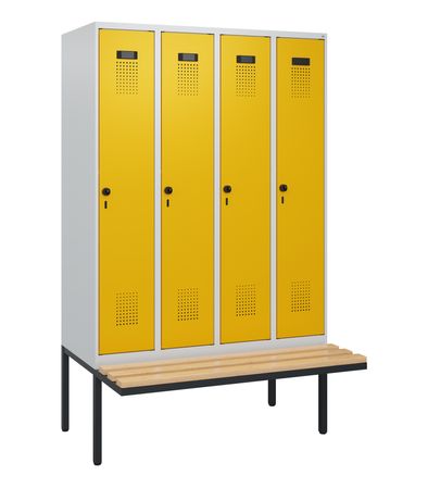 C+P Spind Evolo PLUS Bank 4 Abteile 1950x1200x8
