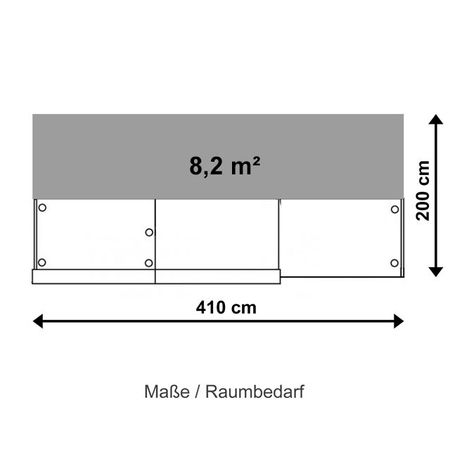 Masse Raumbedarf Theke
