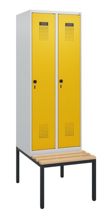 C+P Spind Evolo PLUS Bank 2 Abteile 1950x600x81