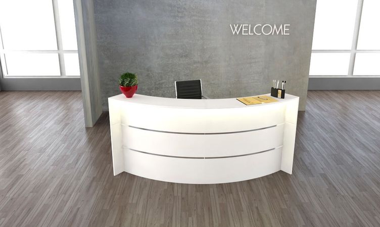 Rundtheke Bogentheke Empfangstheke Empfangsbereich