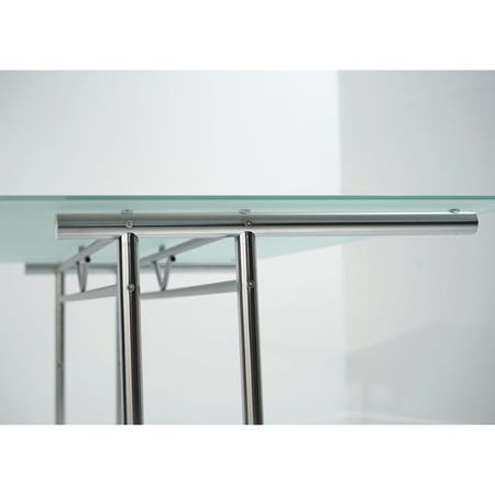 Schreibtisch Glasplatte und Rahmen