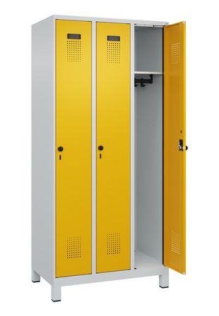 C+P Spind Evolo PLUS mit Füssen 3 Abteile 1950x