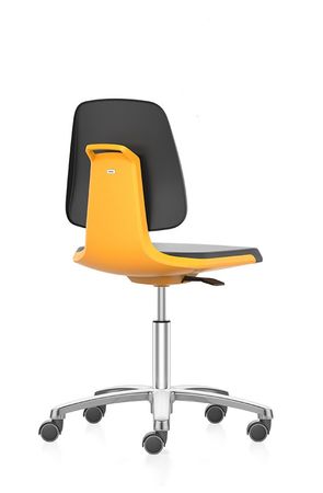 Arbeitsstuhl mit der Artikelnr. AS-LAB-HYGDES-ROL-KLM-SW