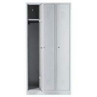 Spind mit 3 Abteilen 180x90x50 GRAU
