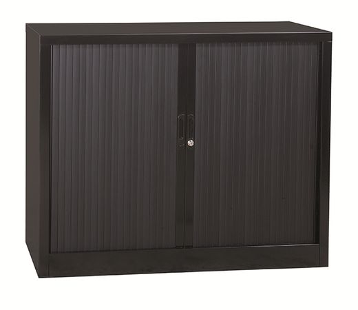Rolladenschrank halbhoch schwarz