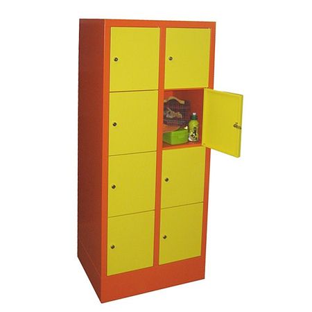 PAVOY Schließfachschrank mit Vollblechtüren | 8 Abteile je 30 cm breit | 151