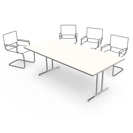 Besprechungstisch Konferenztisch Schreibtisch Meeting Beratungstisch Bürotisch Büroschreibtisch weiss weiß