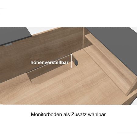 Monitorboden Empfangstheke Leo