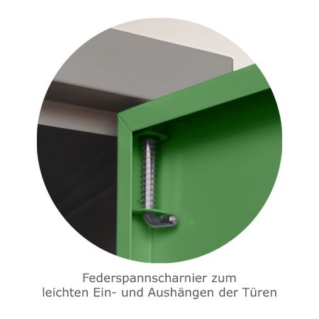 Zwei-Punkte-Verriegelung Schwerlastschrank Stahlschrank 