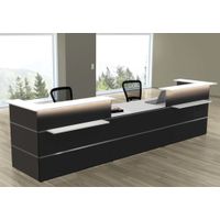 Empfangstheke Mono mit Beratungsplatz mittig | 108 x 430 x 92 cm (HxBxT)