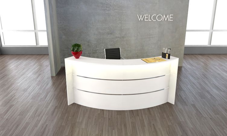 Rundtheke Bogentheke Empfangstheke Empfangsbereich