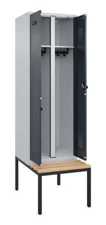 C+P Schwarz-Weiß-Spind Evolo PLUS