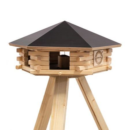Futterhaus Sechseck aus Holz