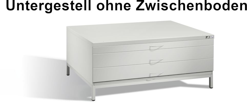 Untergestell ohne Zwischenboden Planschrank