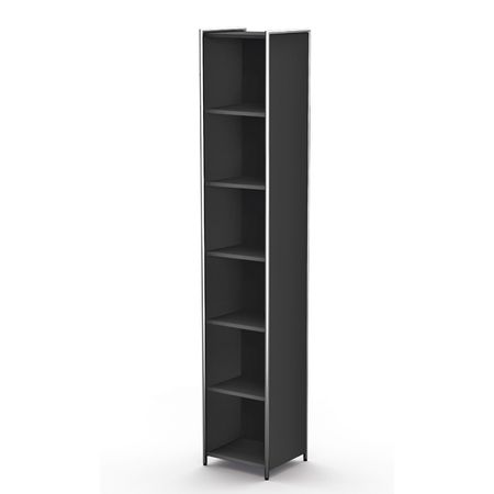 schmales Aktenregal Bücherregal Büroregal anthrazit