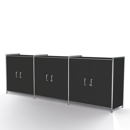 Chromeline Anbau-Sideboard 2 | 78 x 78 x 38 cm | verschiedene Farben und Optionen