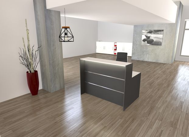 Anmeldung Rezeption Thekenelement  Empfangstheken Ladenausstattung