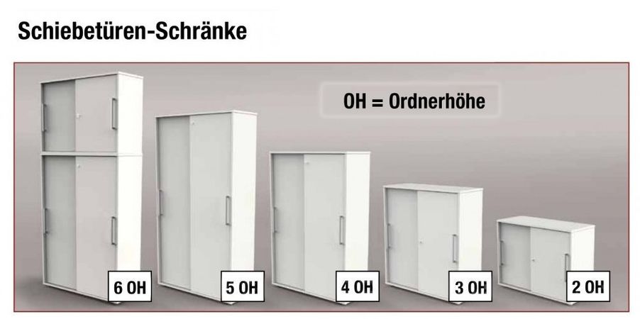 Schiebetürenschränke Aktenschränke Büroschränke weiß weiss Holzschränke