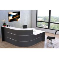 Winkeltheke Surround mit Beratungsplatz anthrazit | 112 x 232 x 200 cm (HxBxT)