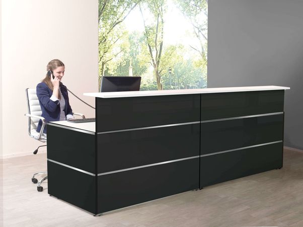 Empfangstresen Mono 8 | 108 x 275 x 92 cm (HxBxT)