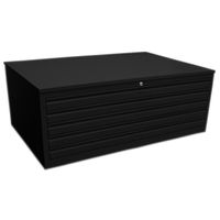 Planschrank DIN-A0 | Grafikschrank | 5 Schübe für A0 SCHWARZ
