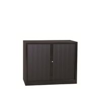Aktenschrank | Rolladenschrank 75x80x46 Schwarz