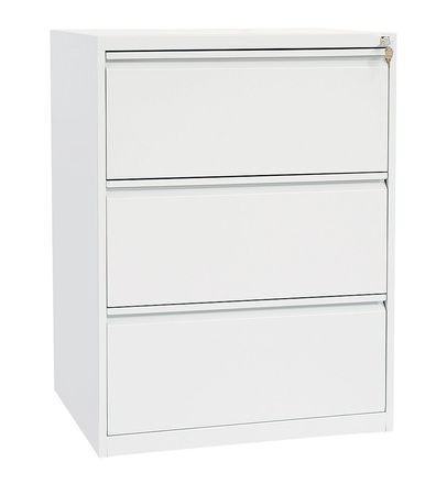 Hängeregisterschrank 3 Schübe | doppelbahnig WEIß