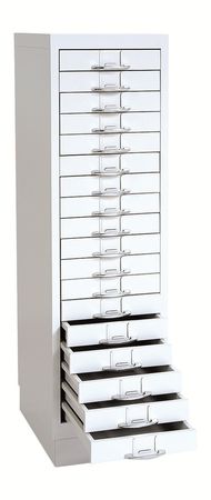 Schubladenschrank DIN-A4 | Flachablageschrank | 18 Schübe - GRAU