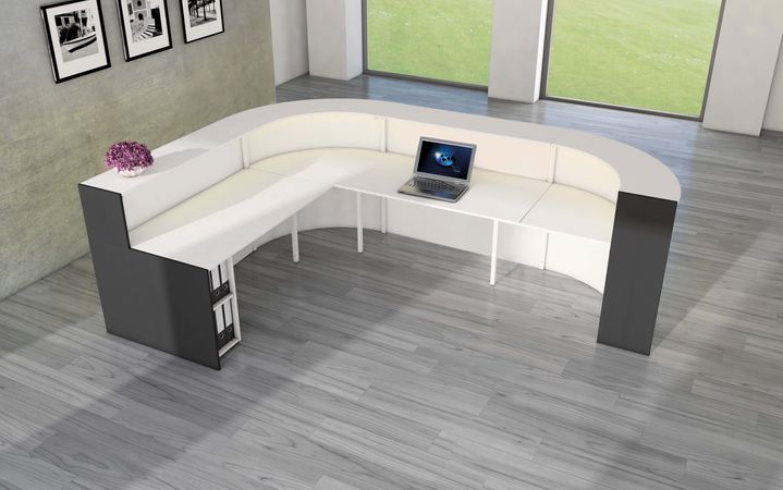 Information Anmeldung Thresen Tresen Empfangstheken