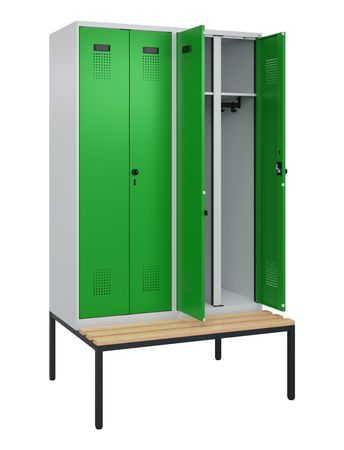 C+P Schwarz-Weiß-Spind Evolo PLUS