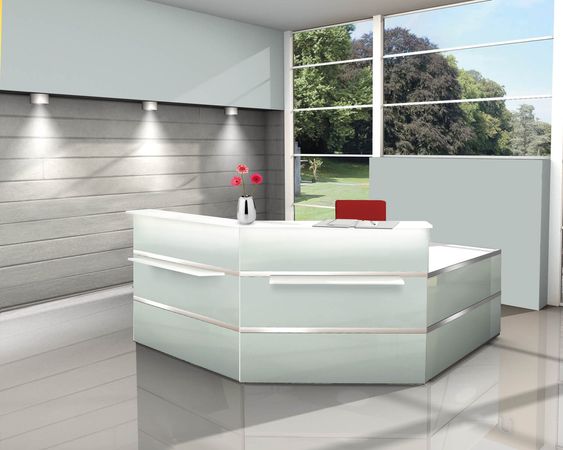 Empfangstheke Anmeldung  Empfangstresen Informationsstand Rezeption Auskunft 