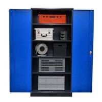 XL Werkzeugschrank | Werkstattschrank 195x92x50 ANTHRAZIT/BLAU