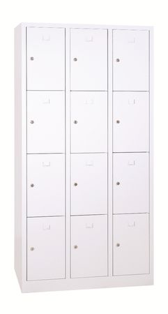 Schließfachschrank | Fächerschrank mit 12 Abteilen 180 x 88,5 x 50 cm
