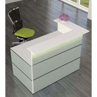 Empfangstheke Satinglas 3 | 108 x 150 x 92 cm (HxBxT)