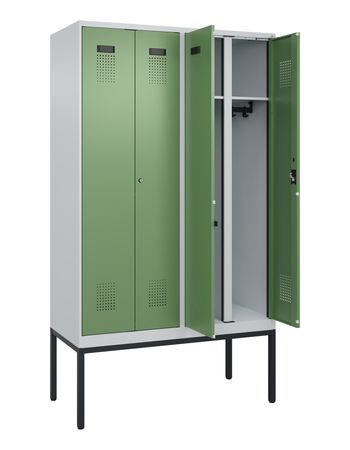 C+P Schwarz-Weiß-Spind Evolo PLUS