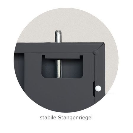 Zwei-Punkte-Verriegelung Schwerlastschrank Stahlschrank Flügeltürschrank Werkzeugschrank