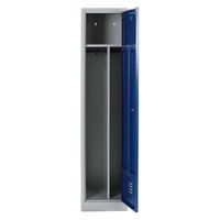 Spind mit einem Abteil und Schwarz-Weiß-Trennung 180x41,5x50 GRAU/BLAU