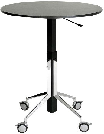 Olli Olssen - höhenverstellbarer runder Tisch | Rolltisch 100 cm verschiedene Dekore